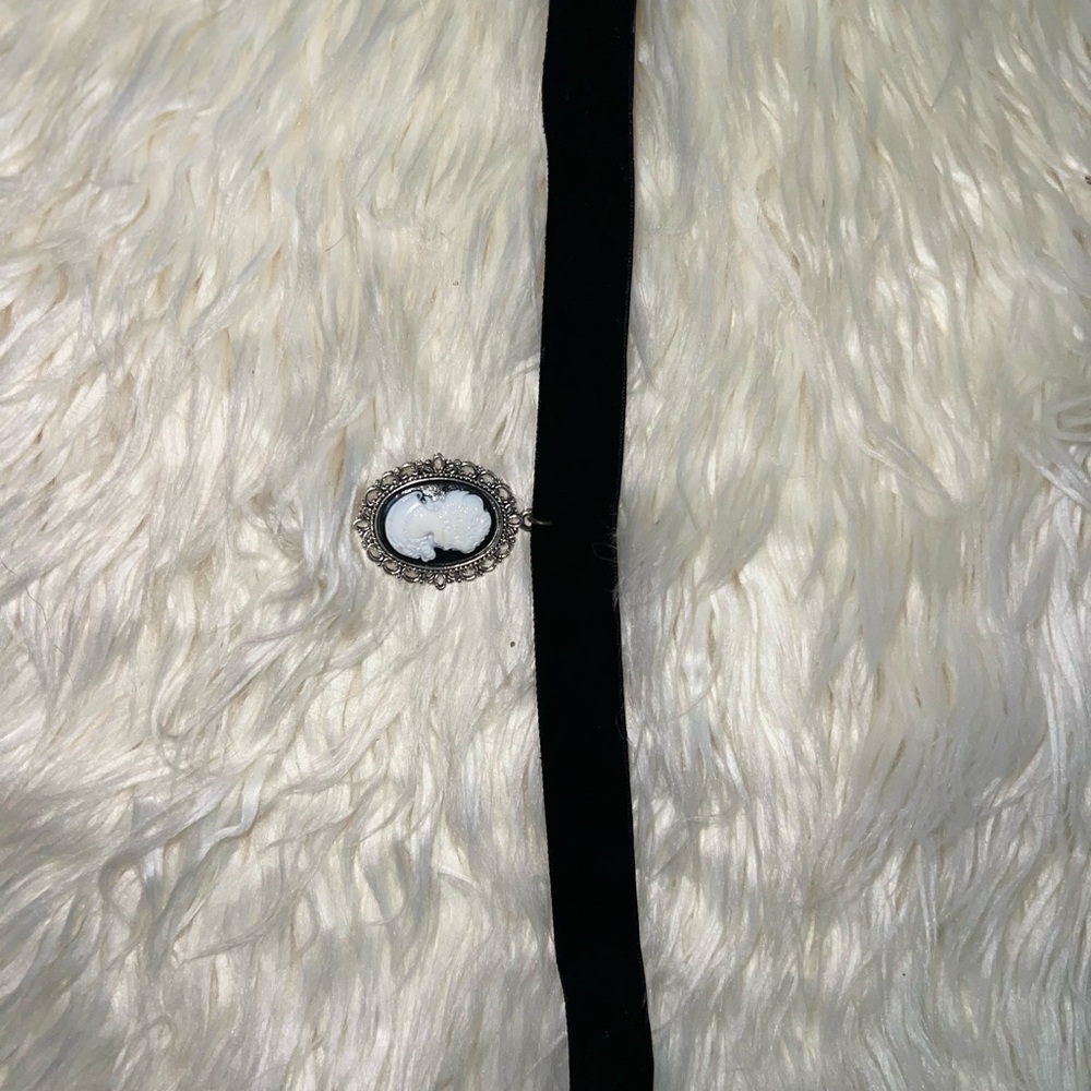 Velvet Black Cameo Chocker